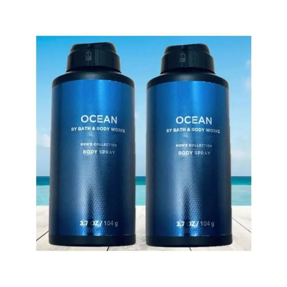 Bath & Body Works Lot of 2 OCEAN Men’s Collection Body Spray Cypress Vetiver Air